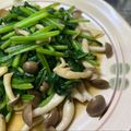 あー汰む's cooksnap of when they made 簡単☆しめじとほうれん草バター醤油ソテー.