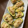 キュキュットさん's cooksnap of when they made ツナ味噌マヨ☆ズッキーニボート♡.