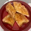 まこさんど's cooksnap of when they made トースト☆食べやすい切り方.