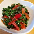 まめ：）'s cooksnap of when they made きれい野菜☆スイスチャードのナムル.