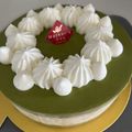 りんちゃか☆'s cooksnap of when they made 抹茶とホワイトチョコのムースケーキ.