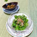 ＴＯＭＯ ＹＵ's cooksnap of when they made オクラのおかか和え.