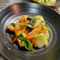 美らはいび's cooksnap of when they made 柔らか鶏肉と青梗菜のオイスターソース炒め.