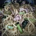 嵐大野君's cooksnap of when they made 【ワンパン】豚肉と小松菜のパスタ.