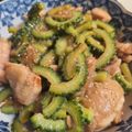 ゆるмαмα's cooksnap of when they made ゴーヤチャンプルより簡単！「鶏肉ゴーヤ」.