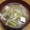 北京パンダ's cooksnap of when they made コストコの余ったチキンで参鶏湯風スープ.