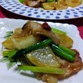 ☆☆あっきん☆☆'s cooksnap of when they made 厚切り大根と豚肉と小松菜のオイスター炒め.
