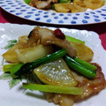 ☆☆あっきん☆☆'s cooksnap of when they made 厚切り大根と豚肉と小松菜のオイスター炒め.