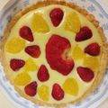 白いぐれーぷ's cooksnap of when they made フルーツとヨーグルトカスタードのタルト.