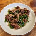 麻's cooksnap of when they made 【楽めし】簡単和風チンジャオロース.
