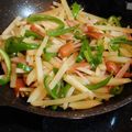 ☆4kids Mam☆'s cooksnap of when they made 新じゃがいもとウインナーとピーマンの炒め.