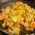 GabeSako's cooksnap of when they made 焼肉のタレで鶏胸肉とキャベツの炒め物.
