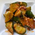チビクウ's cooksnap of when they made 胡瓜大量消費★おつまみに★胡瓜豆板醤あえ.