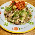 ねっちゃんっ's cooksnap of when they made 牛肉のスタミナ炒めキムチ盛り.