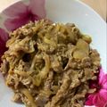 干芋くん's cooksnap of when they made 簡単！蕎麦屋のカレー牛丼.