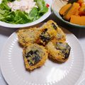 めみたん☆'s cooksnap of when they made かぼちゃの煮物リメイクdeフライ♪.