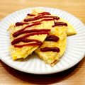 かなりんココりん's cooksnap of when they made 玉子2個で4人分！千切りポテトのオムレツ.