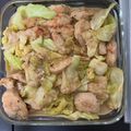 クックRD58R0☆'s cooksnap of when they made 鶏むね肉と春キャベツの味噌マヨ炒め.