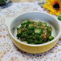 クックI7I5L1☆'s cooksnap of when they made オクラのゴマ酢和え.