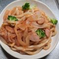 ももちゃんo's cooksnap of when they made レンジで簡単ランチ＊ナポリタン風うどん.