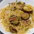 こうのとりヒロシ's cooksnap of when they made めんつゆで簡単☆なすとベーコン和風パスタ.