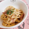 えり's cooksnap of when they made ベーコンとレンコンde洋風きんぴら★.