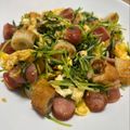 ちはなおママ's cooksnap of when they made 味付け２つ★豆苗とウインナーの中華卵炒め.