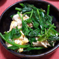 ゲーナがんも's cooksnap of when they made つるむらさきと卵の炒めもの.