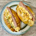 のりのり⭐'s cooksnap of when they made 糖質制限ブランパンで！スパムエッグサンド.