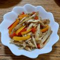 ポニーリボン's cooksnap of when they made パプリカしめじごぼうのマスタードきんぴら.