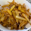 くぅちょこらんたん's cooksnap of when they made はやとうりのキンピラ♪お弁当にも！.