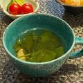 ちゃぴ♥'s cooksnap of when they made しいたけとほうれん草のコンソメスープ.