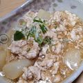 ナーちゃん's cooksnap of when they made 生姜が香る♪大根の鶏そぼろあんかけ.