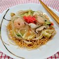 在宅勤務のおじさん's cooksnap of when they made 味のマルタイ 長崎皿うどん.