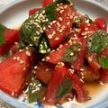 chocoraママ's cooksnap of when they made 即席◉トマトと大葉のさっぱり鰹節サラダ◉.