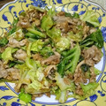 クック6DDPP8☆'s cooksnap of when they made 材料２つ♪春キャベツと豚のうま味噌炒め.