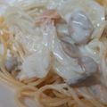 たーにっぷ8's cooksnap of when they made サーモンクリームパスタ.
