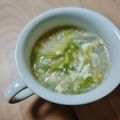 なまちょこれいと's cooksnap of when they made とろとろ白菜と卵の中華スープ.