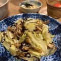 よッちャん's cooksnap of when they made キャベツと舞茸の塩昆布バター炒め.