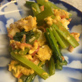 paco723's cooksnap of when they made 小松菜とカニカマのふんわり卵炒め.
