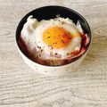 さくらん餅's cooksnap of when they made ずぼら飯♡絶品☆ベーコンエッグごはん.