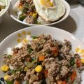 hakobetet's cooksnap of when they made 学校給食：ガパオライスの具.