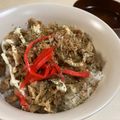 papikun's cooksnap of when they made 我が家のB級グルメ!焼きそばそぼろ丼.