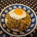 龍青空ママ's cooksnap of when they made おひとりさまの納豆キムチチャーハン.