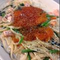 るるっぱ's cooksnap of when they made 【絶品】鮭とイクラのクリームパスタ♪.