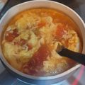 ﾋｰﾛｰのママ's cooksnap of when they made トマトとふわふわ卵の中華風スープ.