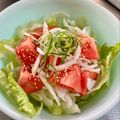 azbjbn's cooksnap of when they made 新タマネギとトマトのサラダ.