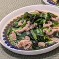 Dellaたん's cooksnap of when they made ニラとワカメ豚肉炒め.