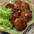 ちべターリー's cooksnap of when they made 豚ミンチと大葉のつくね♪甘辛タレがからむ.