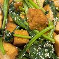 ニャんた's cooksnap of when they made 娘に伝えたい＊小松菜と厚揚げの生姜炒め＊.